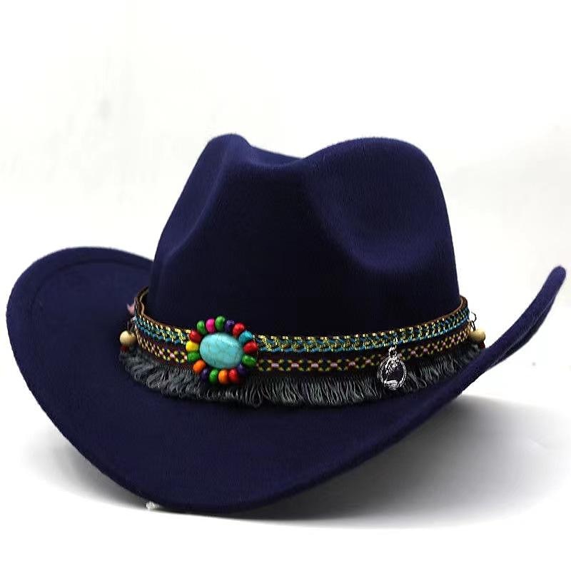 Wide Brim Western Cowboy Hats Belt Buckle Panama Hat Ameirican 18th Century 19th Century State of Texas Cowboy Hat Men's Women's Costume Vintage Cosplay Hat3
