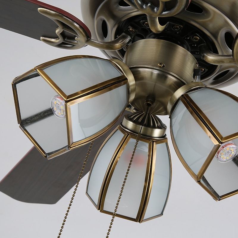 Ceiling Fan with Lights and Remote 42" Industrial Fandelier Indoor Vintage Chandelier Fan Light for Bedroom, Living Room, Dinning Room, Kids Room Warm White4