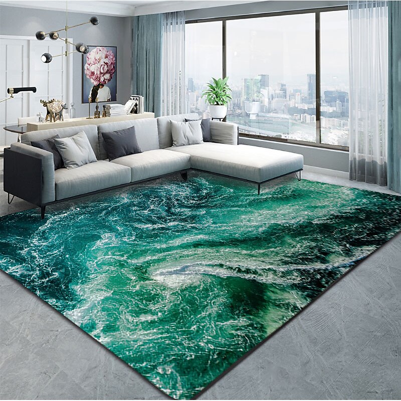 Rug Seawater Floor Mat Anti-Slip Door Mat Hallway Carpets Area Rugs Washable for Bedroom Living Room Kitchen Bathroom2