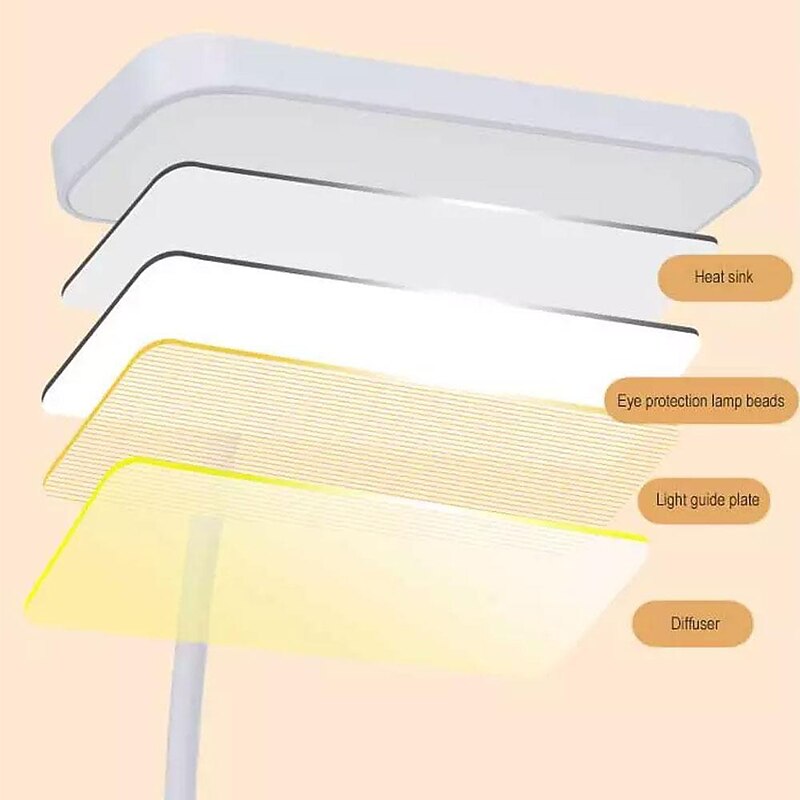 Touch Control Flexible Foldable Led Desk Lamp USB Plug Bedroom Night Lights Dimming Work Study Reading Clip-on Table Lamps for Eyes Protection4