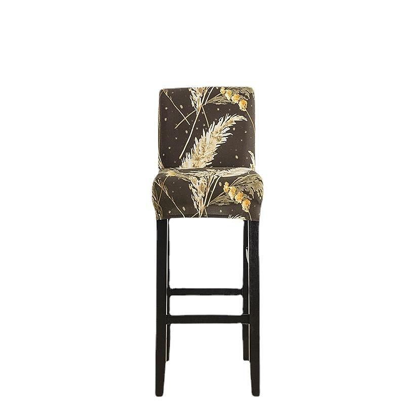 Stretch Bar Stool Cover Pub Counter Stool Chair Slipcover for Dining Room Cafe Furniture Seat Cover Stretch Protectors Non Slip with Elastic Bottom4