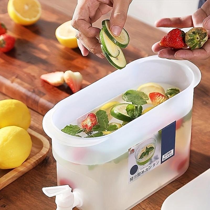 3.5L Cold Water Bucket with Faucet, Keep Your Drinks Refreshingly Cold and Delicious!4
