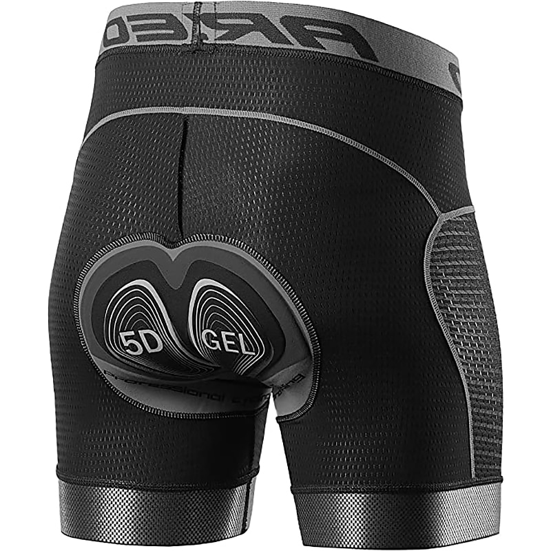 Men's Cycling Underwear Shorts Cycling Padded Shorts Bike Padded Shorts / Chamois Bottoms Mountain Bike MTB Road Bike Cycling Sports Quick Dry Lightweight Sweat wicking 5D Black Red Spandex Clothing3