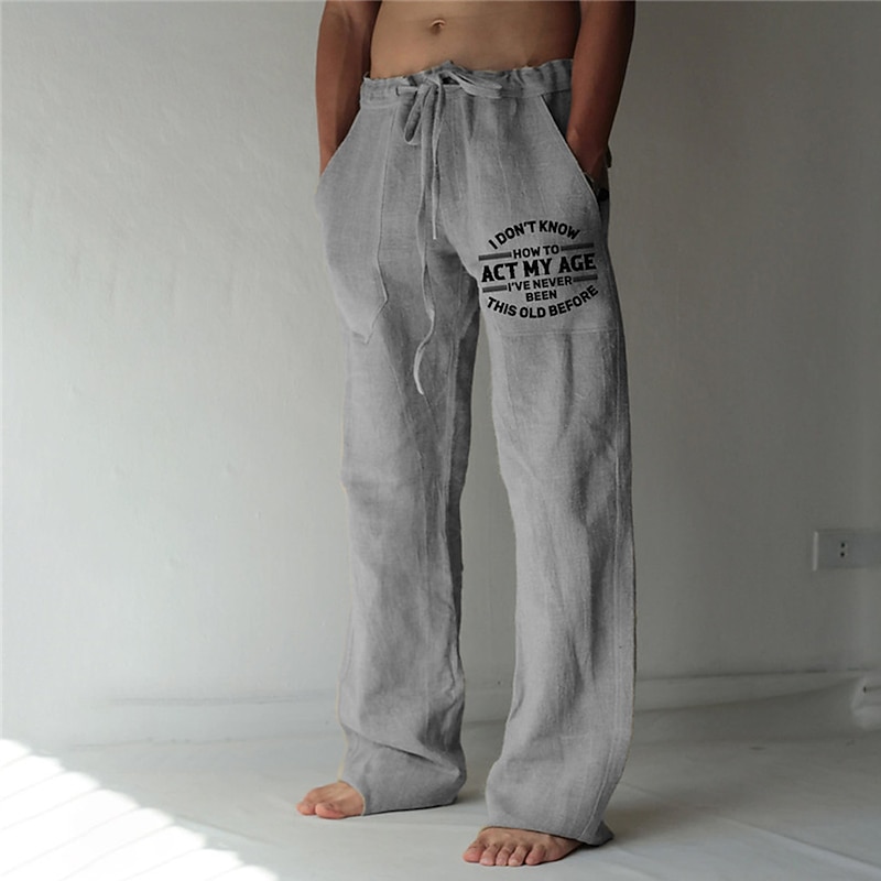 Men's Skull Graphic Prints Trousers Summer Pants Beach Pants Mid Waist Streetwear Hawaiian Designer Casual Daily Holiday Elastic Waist 3D Print Drawstring Spring & Summer 3D Print Black+Grey Black3