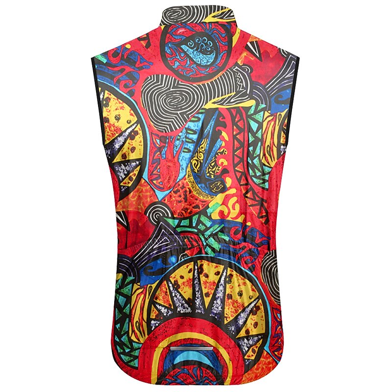 Men's Cycling Vest Cycling Jersey Graphic Funny Sleeveless Bike Vest / Gilet Jersey Top with 3 Rear Pockets Mountain Bike MTB Road Bike Cycling Quick Dry Back Pocket Moisture Wicking Breathable Sports3
