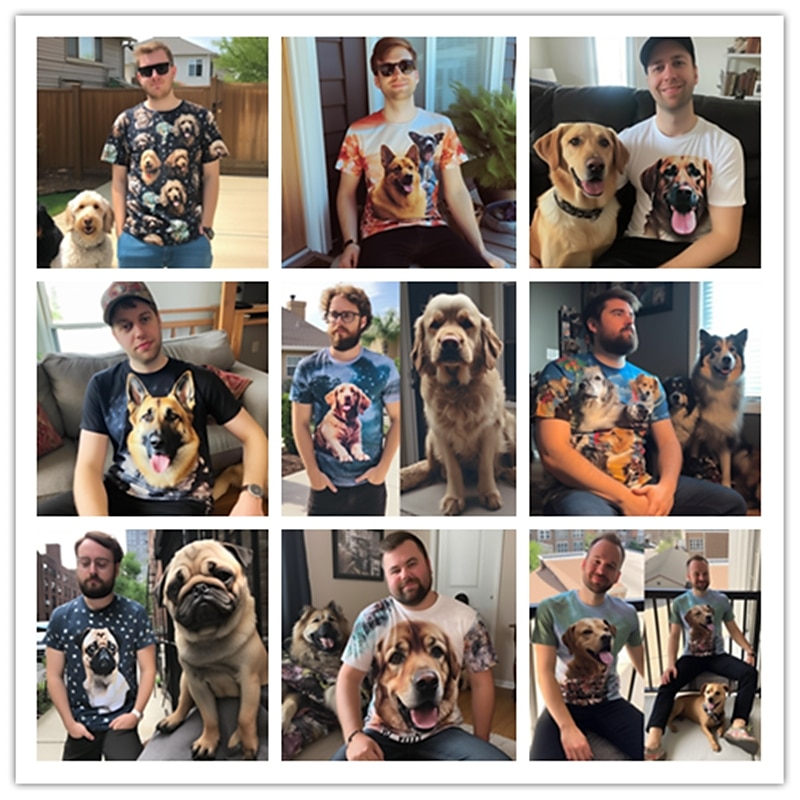 Unisex Custom T Shirt for Family  Design Your Own Custom Shirts Personalized Unisex All Over Print Tee Custom Gifts2