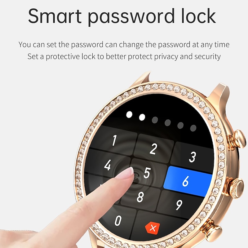 696 i70 Smart Watch 1.32 inch Smartwatch Fitness Running Watch Bluetooth Pedometer Call Reminder Sleep Tracker Compatible with Android iOS Women Hands-Free Calls Message Reminder Camera Control IP 673