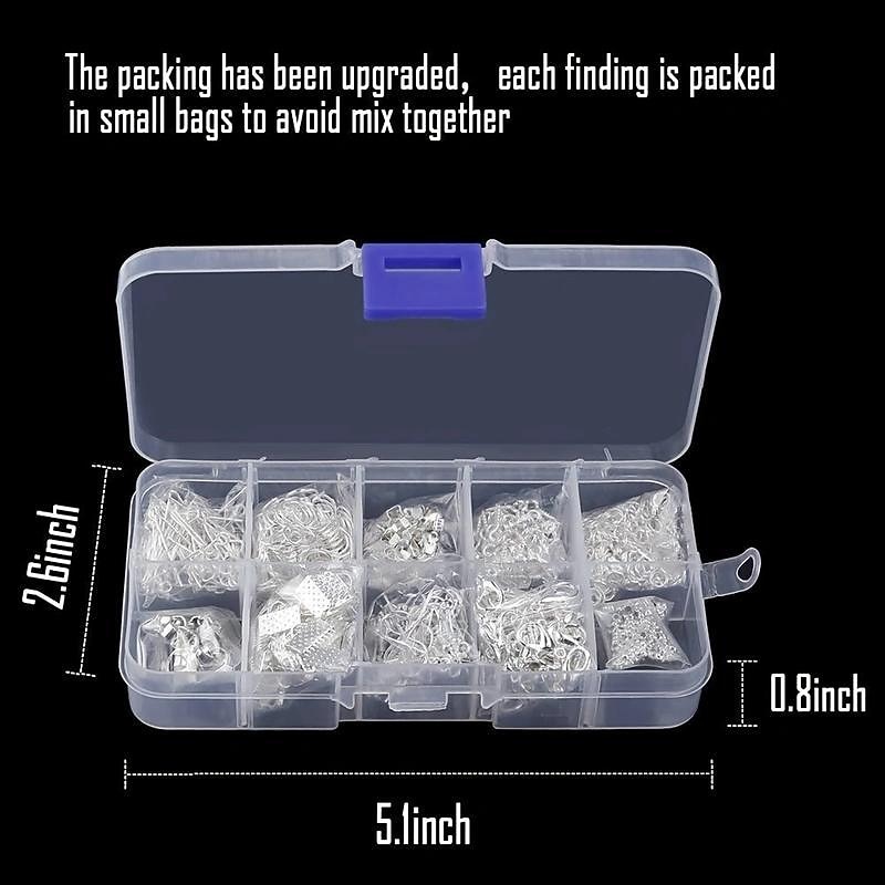 900pcs Jewelry Making Starter Kit Earrings Necklace Findings DIY Beads Plier Tools Set Jewelry Repair Tool Set Jewelry Accessories Suitable For Adults And Beginners4