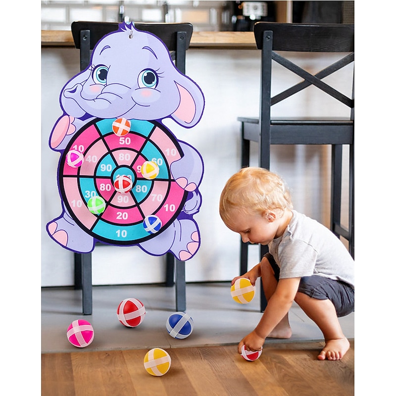 Children Cartoon Animal Dart Board Sticky Ball Rabbit Family Interactive Educational Toy Festival Gift for Christmas Gifts2