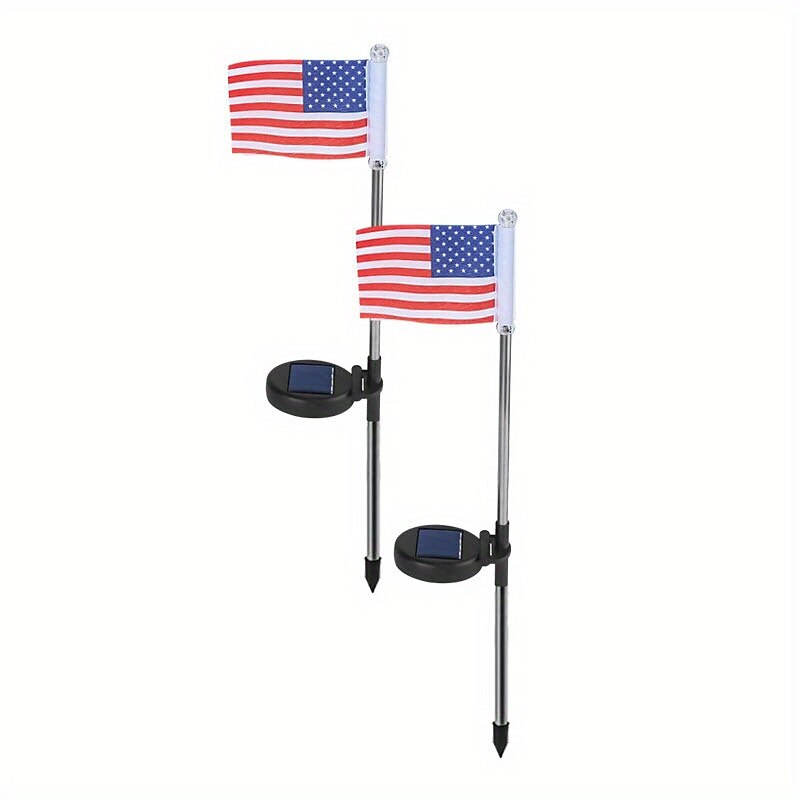 Solar Powered American Flag String Lights for July 4th Decorations Independence Day Party Patio Garden Oudoor Waterproof3