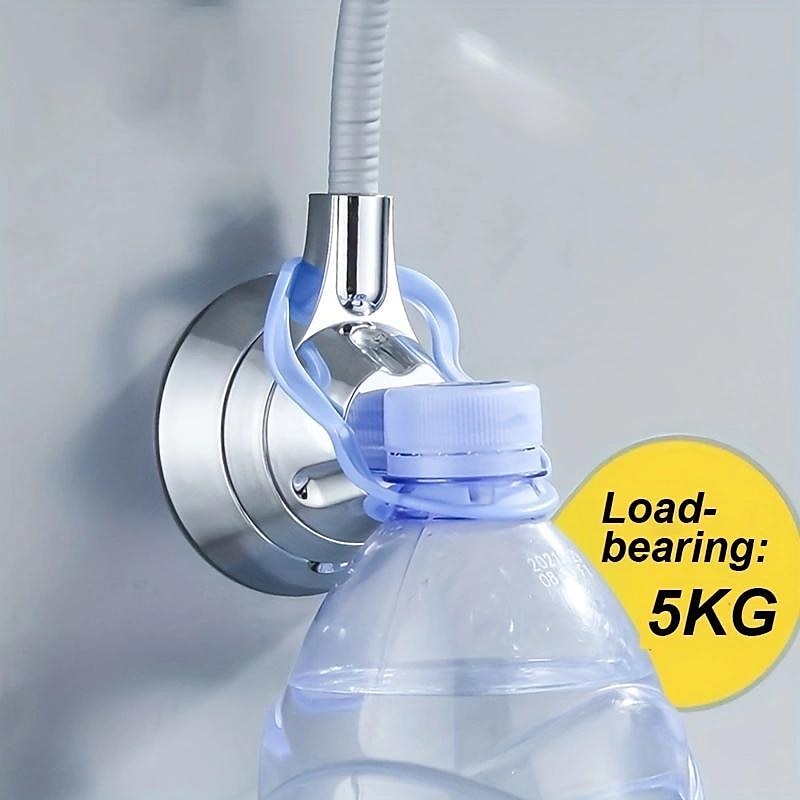 Shower Bracket, No-Punch Wall Mounted Shower Holder, 360° Rotating And Adjustable Handheld Shower Head Base, Strong Adhesive And Waterproof Bathroom Accessories3