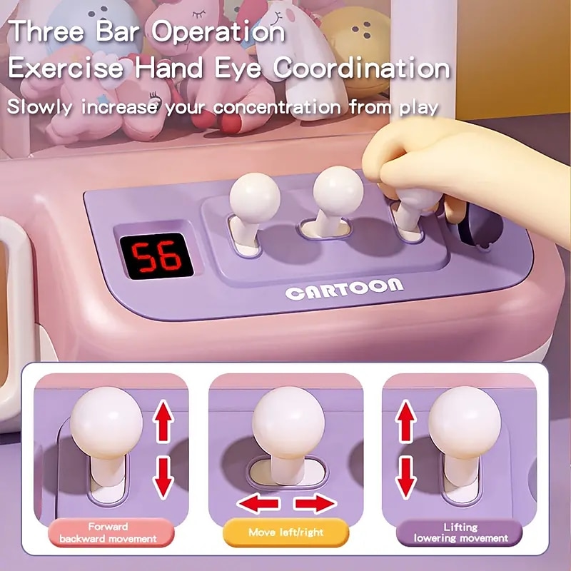 Chaigou Scratching Doll Machine Large Children's Toys Household Mini Clip Doll Twister Festival Gift for Boys and Girls2