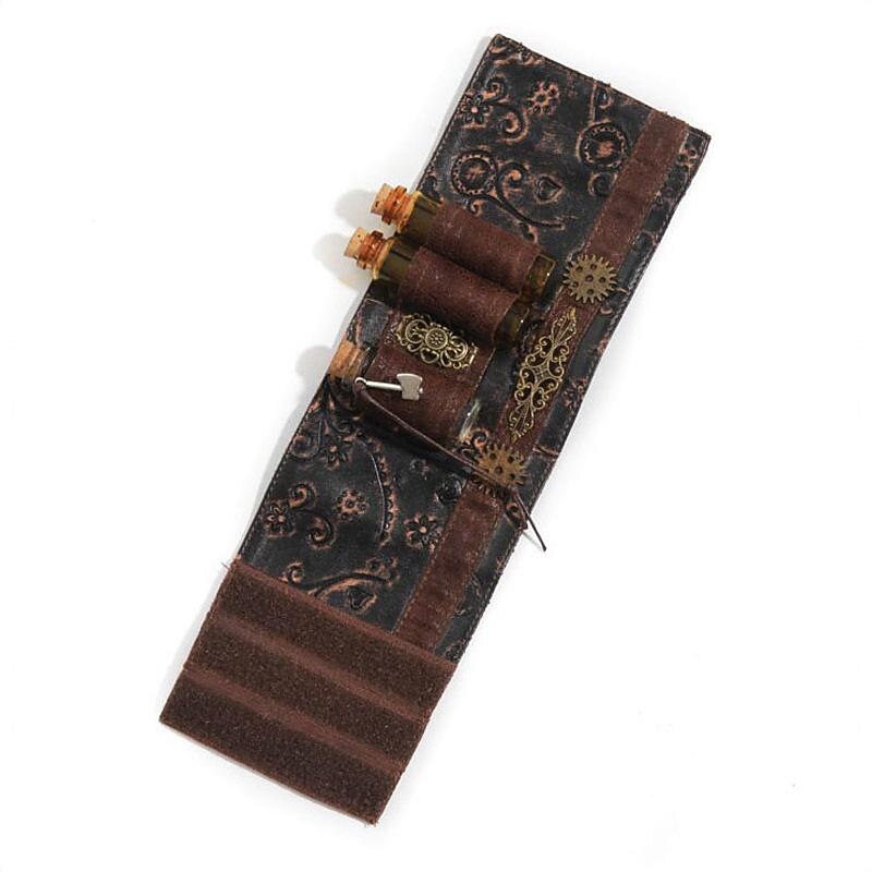 Handmade Cosplay Arm Strap Wristbands Harness Bracelet Gothic Steampunk Adjustable Accessories Decor LARP Costumes Medieval Renaissance4