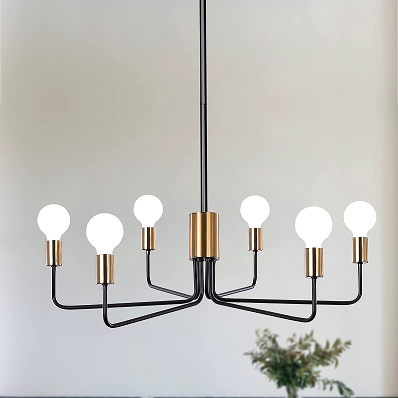 Farmhouse Chandelier for Living Room 6-Light 30