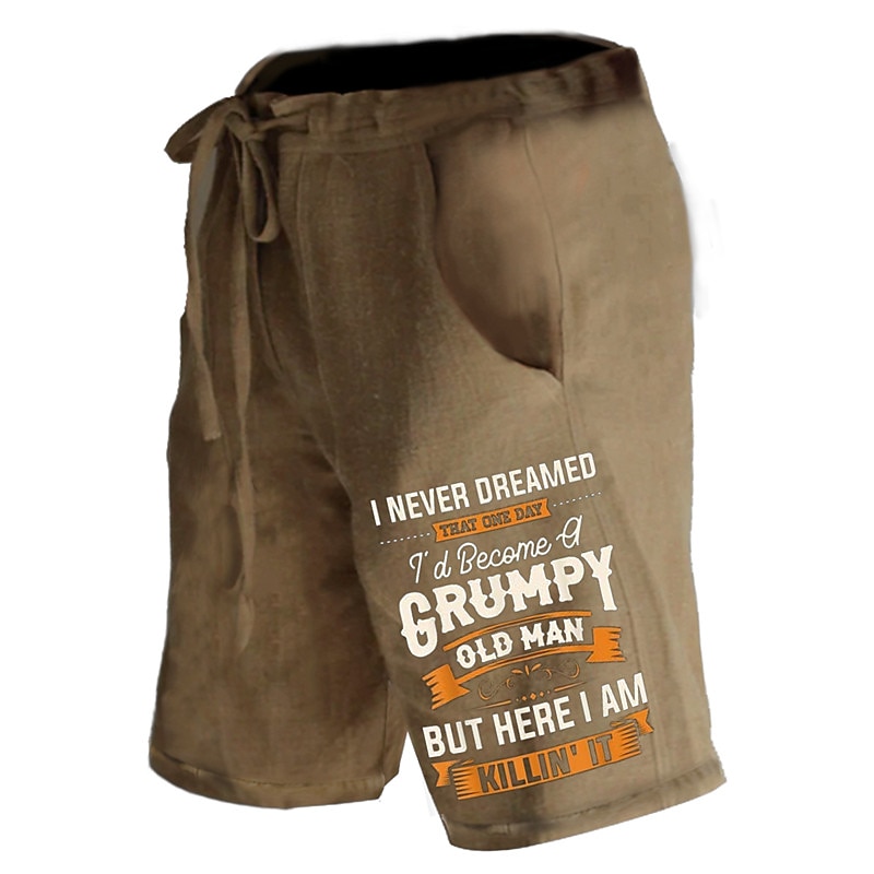 Men's Graphic Prints Old Man Shorts Summer Shorts Casual Shorts Mid Waist Streetwear Designer Outdoor Casual Daily Drawstring Elastic Waist Print Designer Clothing Apparel2