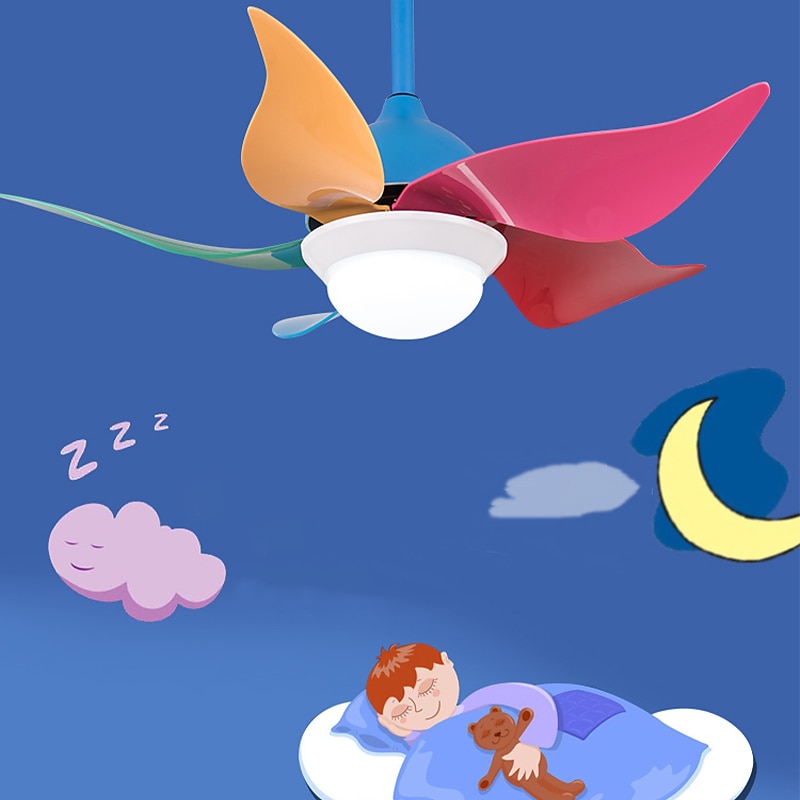 Ceiling Fan with Light Dimmable 90cm 6 Wind Speeds Modern Ceiling Fan for Kids Bedroom, Living Room App & Remote Control 110-240V2