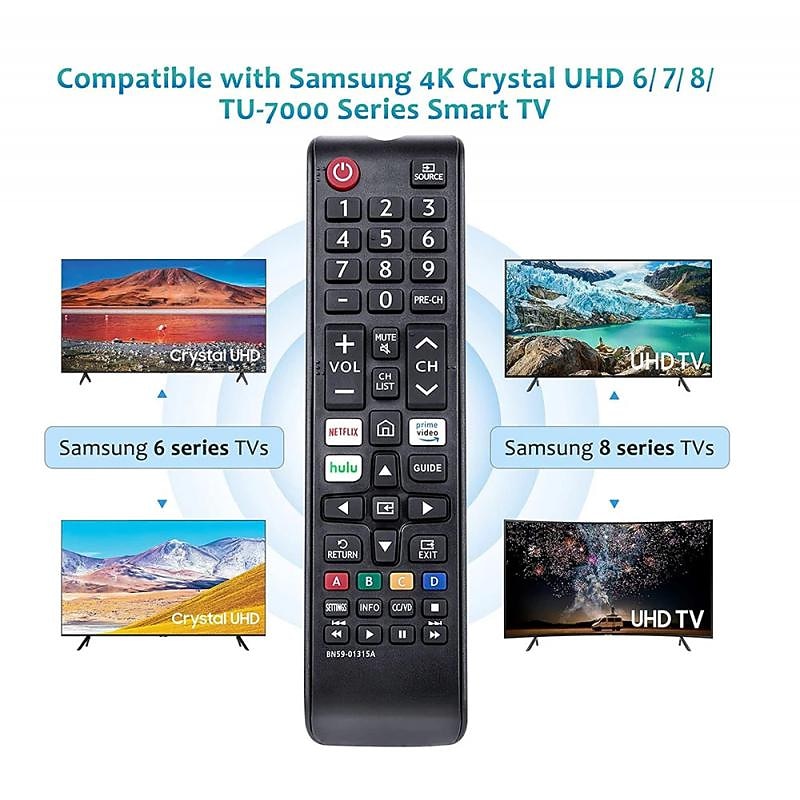 Upgrade Your Samsung TV Experience with the Latest Universal Remote Control - Compatible with All LCD LED HDTV 3D Smart TVs!2