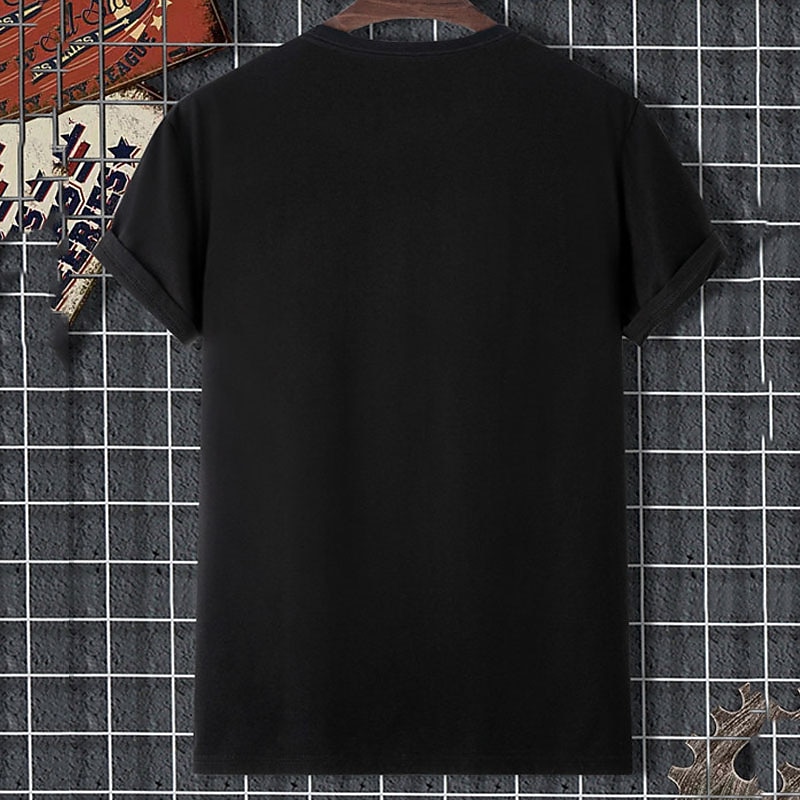 Men's Graphic Prints Bartender Beer T Shirt Graphic Tee 100% Cotton Short Sleeve Graphic Shirt Black Comfortable Tee Outdoor Street Fashion Designer Clothing3