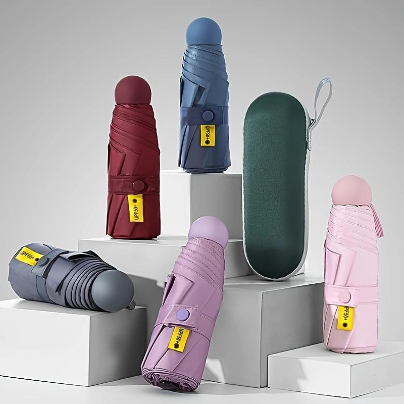 Travel Parasol Umbrella - Automatic Open Close, Lightweight & Portable, Strong Waterproof Folding Parasol with UV Protection for Sun & Rain - Men and Women4