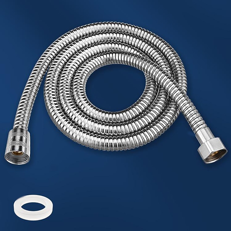 Shower Hose Stainless Steel for Hand Held Shower Heads 59-79 Inches, G1/2 Threaded Insert and Nut, Universal Shower Hose Replacement Handheld Shower Tube2