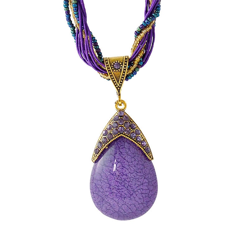 Women's necklace Archaistic Outdoor Geometry Necklaces3