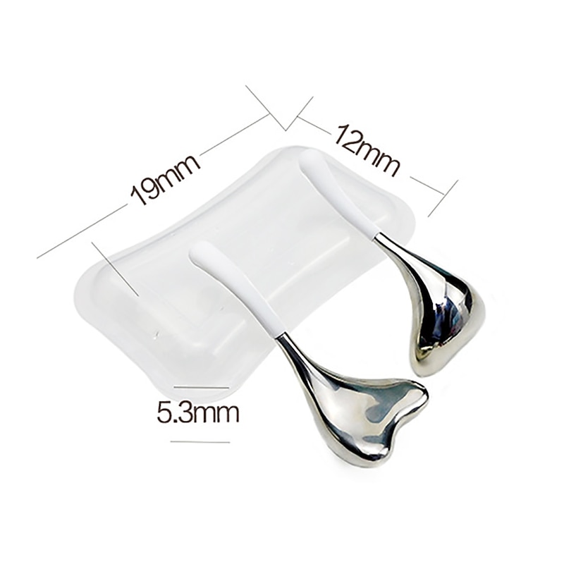 New Icing Facial Stainless Steel Mermaid Shape Spoons Cooling Ice Globes Face Massager Facial Cryo Sticks Gua Sha Massage3