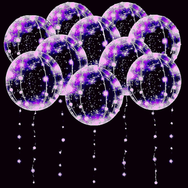 Elegant Wedding Reception Party LED Balloon Luminous Party Wedding Supplies Decoration Transparent Bubble Decoration Birthday Party Wedding LED Balloons String Lights Christmas Gift4