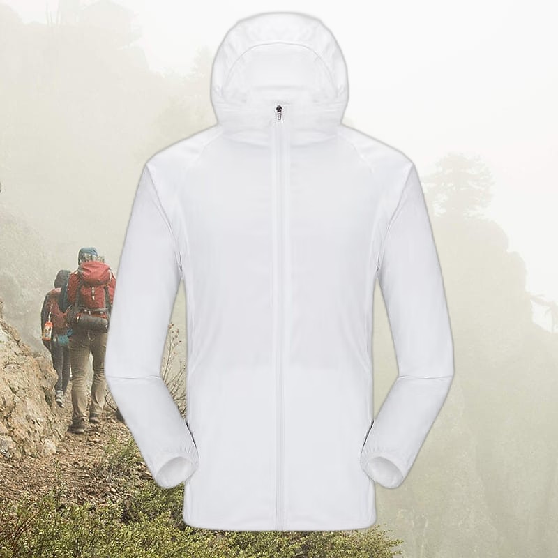 Men's Women's Rain Jacket Windbreaker UPF 50+ UV Sun Protection Zip Up Hoodie Long Sleeve Fishing Running Hiking Jacket Summer Outdoor Packable Quick Dry Outerwear Jacket Top Climbing4
