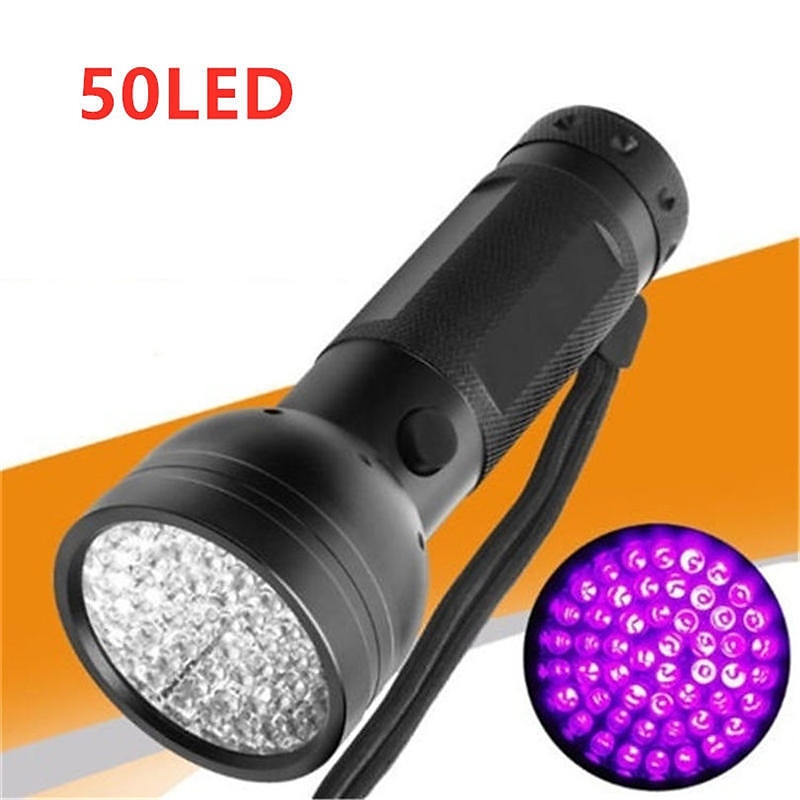 51/100 LED 395nm UV Flashlight Black Light Ultraviolet Blacklight Detector Aluminum Torch Light UV Lamp2