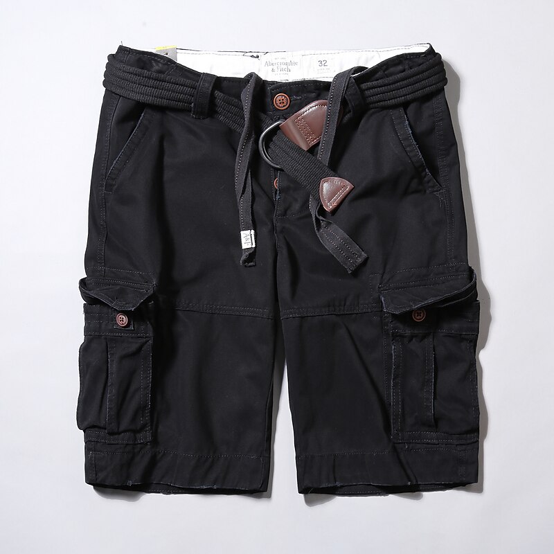 Men's Cargo Shorts Camo Shorts Casual Shorts Pocket Plain Camouflage Comfort Breathable Outdoor Daily Going out Fashion Casual Dark Brown Dark Khaki3