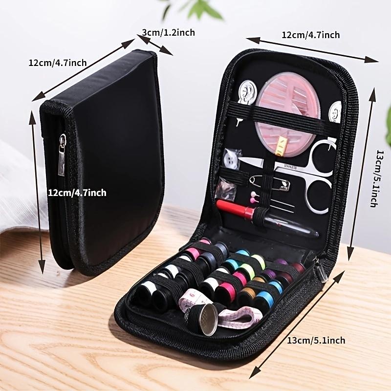 69pcs Sewing Kit Gifts For Women, Mom, Traveler, Adults, Beginner, Emergency, Sewing Supplies Accessories With Scissors, Thimble, Thread, Sewing Needles, Tape Measure Etc Black3