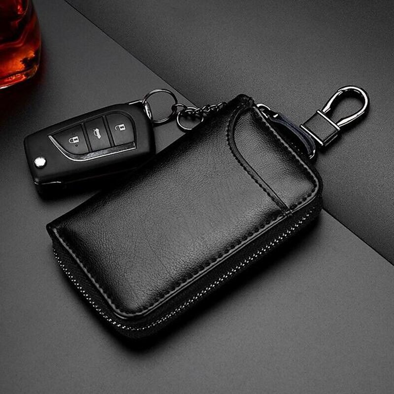Genuine Leather KeyChain Unisex Key Bag Multifunction Organizer Wallet Holder Smart Housekeeper Car Small Key Case Keys Pouch2