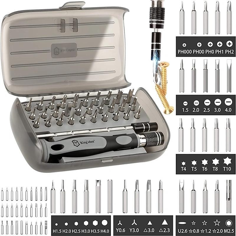 32 In 1 Magnetic Screwdriver Set With Case, Include 30 Bits Precision Repair Tool Kit, Torx Screwdriver Tool For Jewelers, Watch, Phones, Laptop, Computers, Toys, Men Tools Gift