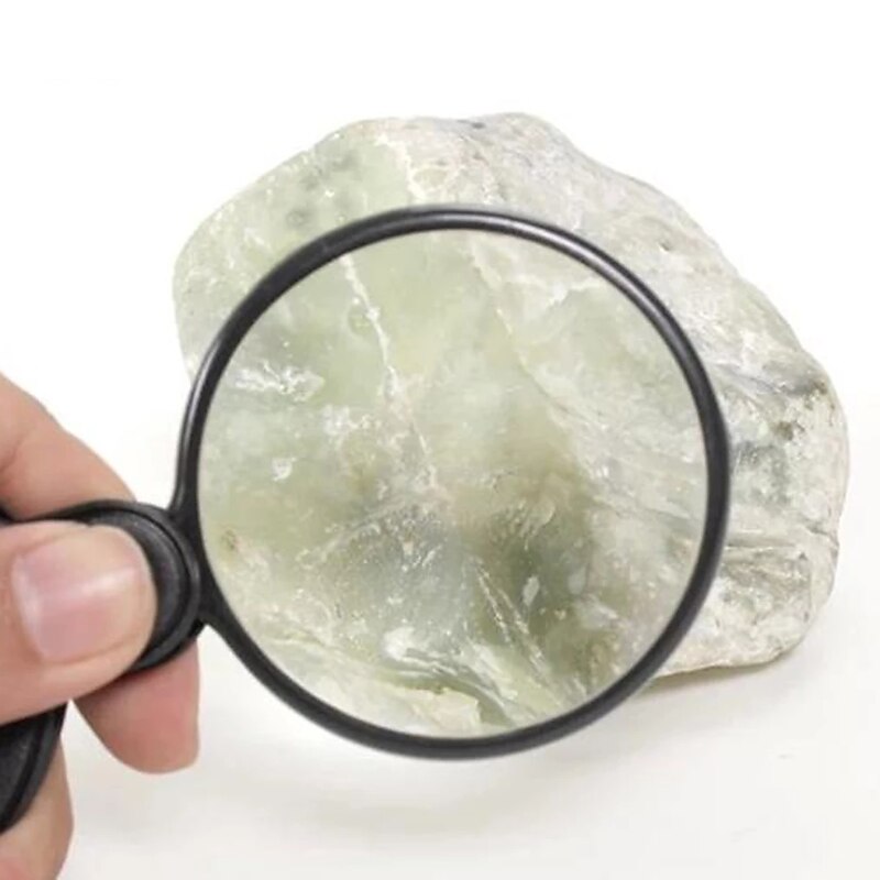 3pcs Handheld Folding 5X Pocket Magnifier with Leather Case Lightweight Magnifying Glass3