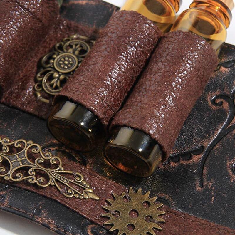 Handmade Cosplay Arm Strap Wristbands Harness Bracelet Gothic Steampunk Adjustable Accessories Decor LARP Costumes Medieval Renaissance3