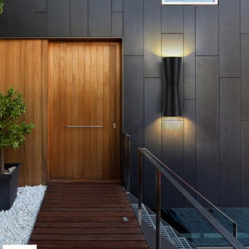 Waterproof Matte Contemporary Bathroom Lighting Outdoor Wall Lights Bathroom Outdoor Iron Wall Light IP67 110-120V 220-240V 6 W / LED Integrated / CE Certified3