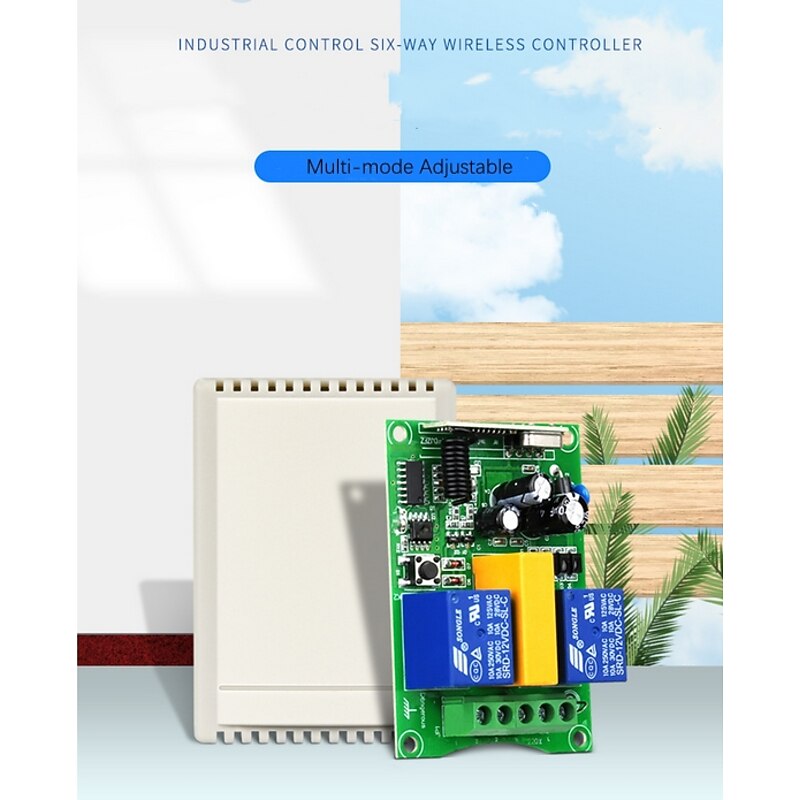 AC220V 2channal RF wireless remote control switch use for Motor /shutter /up stop down /433mhz2
