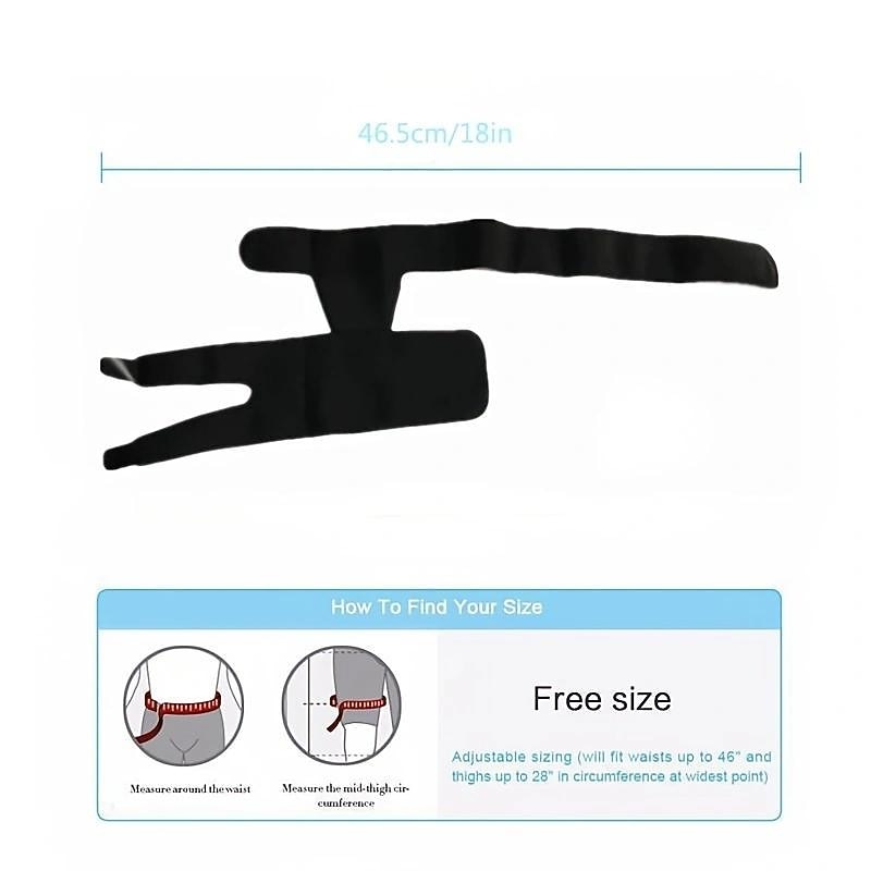 1pc Hip Brace Thigh Compression Sleeve, Hamstring Compression Sleeve & Groin Compression Wrap For Hip Pain Relief, Support For Hip Replacements, Sciatica Pain Relief Brace4