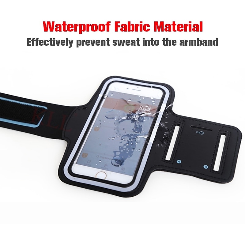 Waterproof Universal Brassard Running Gym Sport Armband Case Mobile Phone Arm Band Bag Holder for iPhone Smartphone on Hand4