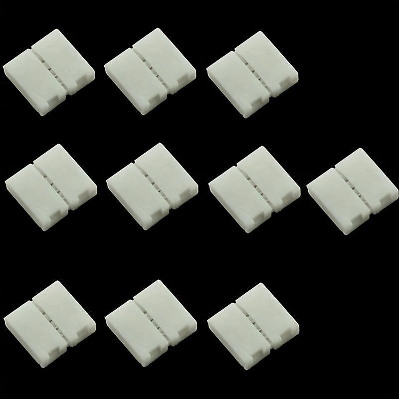 10pcs RGB 5050 Led Bare Plate Light Strip Welding Free Snap On Connector Light Strip Wireless Butt Joint 10mm4