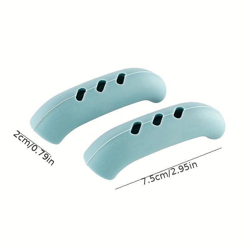 2PCS Silicone Pot Cover, Heat Insulation Pot Ear Clip, Anti Slip, Handle Bracket For Pans Plates, Cooking Tools, Kitchen Accessories3