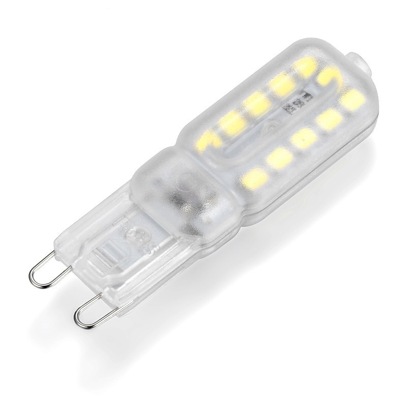 G9 LED Bi-pin Lights 6W 450-550lm 22 LED Beads SMD 2835 T Bulb Shape Dimmable Warm White Cold White 220-240V 110-130V RoHS for Chandeliers Accent Lights Under Cabinet Puck Light3