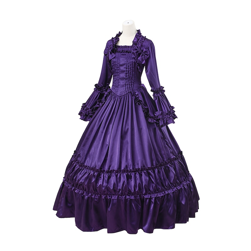 Rococo Victorian 18th Century Dress Party Costume Masquerade Ruffle Sleeve Maria Antonietta Plus Size Ball Gown Fancy Dress Women's Girls' Royal Halloween Masquerade Carnival Performance Event / Party4