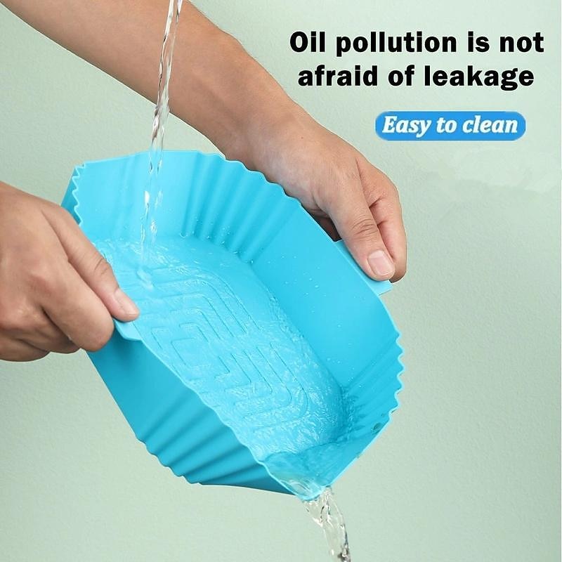 Air Fryer Silicone Bakeware Multi-Functional Barbecue Mat Baking Oven Easy To Clean Oil-Proof Silicone Mat Tray3