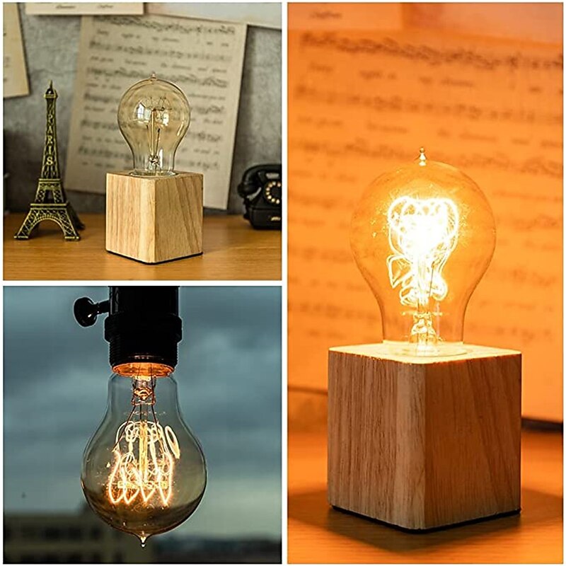 6pcs 4pcs Dimmable Edison Bulb E27 220V 40W A19 Retro Ampoule Vintage Incandescent Bulb edison Lamp Filament Light Bulb Decor4