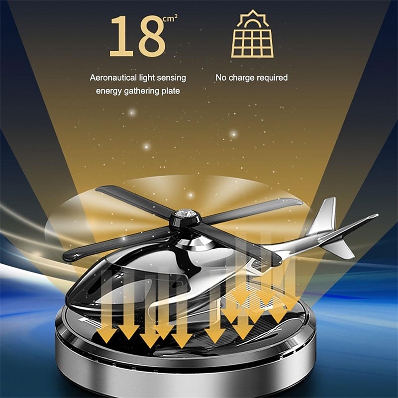 Car Solar Perfume Diffuser Car Air Freshener Perfume Car Helicopter Fragrance Ornament Long Lasting Light Scent Decoration4