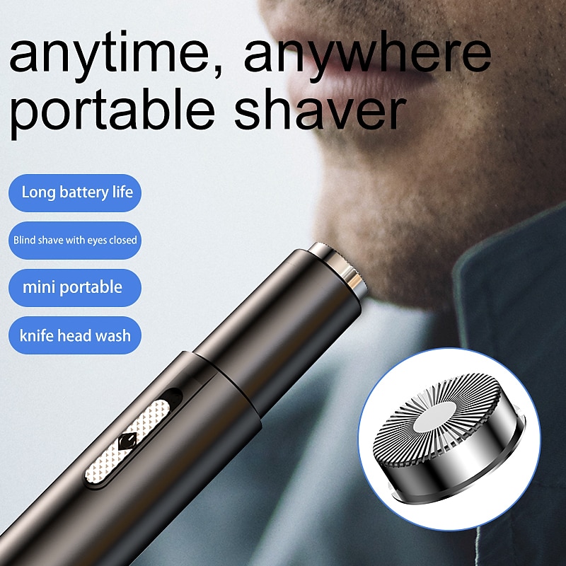 Electric Nose Hair Clipper Rechargeable Multi-kinetic Shaving Two-in-one Unisex Fully Automatic Washable Shaving Nose Trimmer2