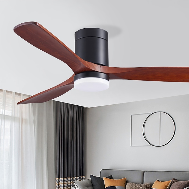 Ceiling Fan with Light Circle Design App & Remote Control Crystal 108cm Dimmable 6 Wind Speeds Modern Ceiling Fan for Bedroom, Living Room, Small Room 110-240V