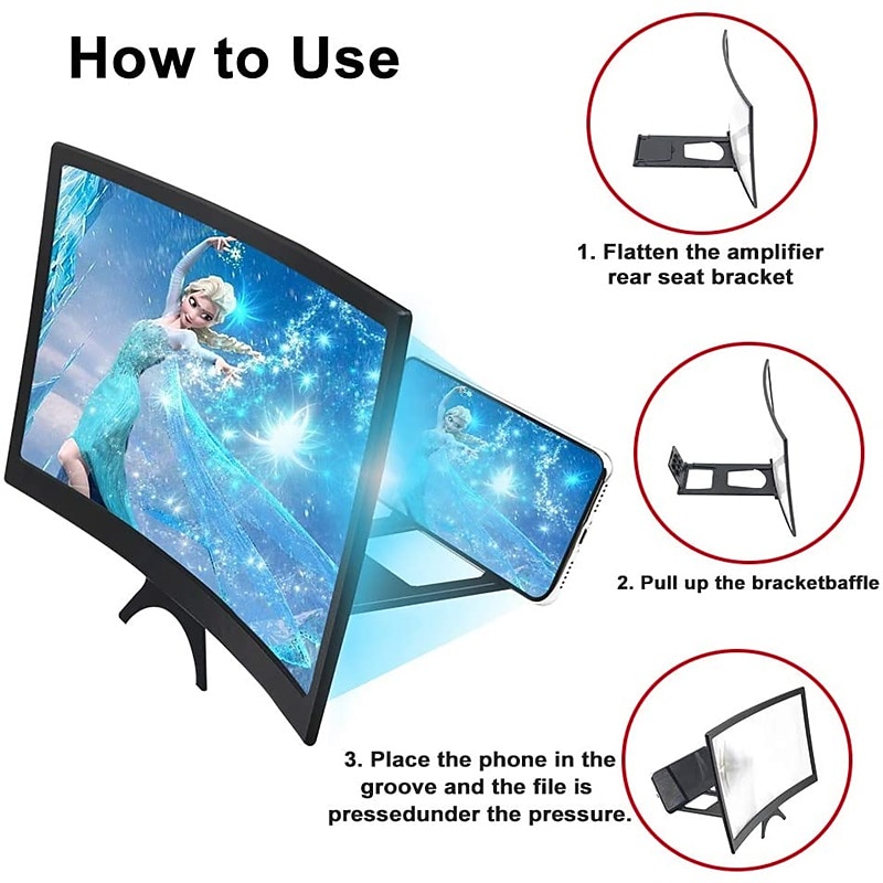 14 Inch Mobile Phone Screen Amplifier Mobile Phone Extension Mirror Mobile Phone Holder2