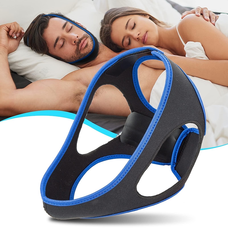Anti Snoring Devices, 2023 New Anti Snoring Chin Strap Effective Snore Chin Strap for Men Women, Adjustable and Breathable Anti Snore Devices Snoring
